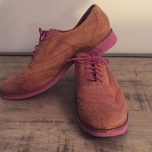 Cole Haan Suede Wing Tip Ladies Shoes